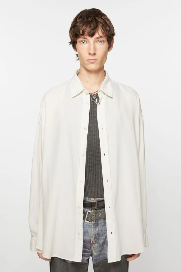 Acne Studios Buttonup Shirt Off White Men Shirts