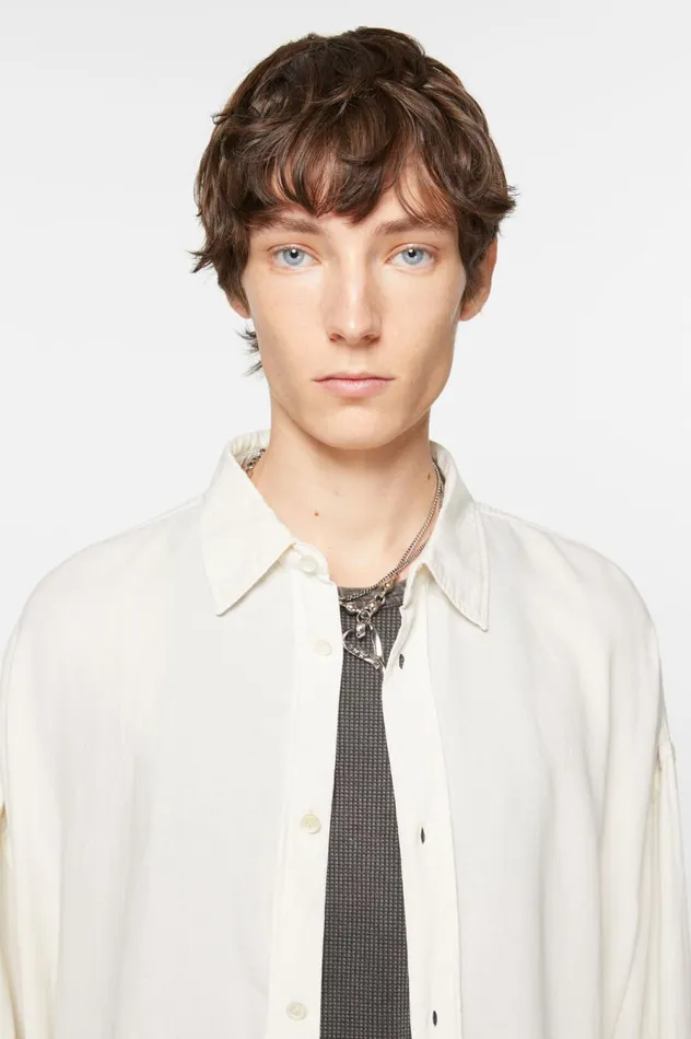 Acne Studios Buttonup Shirt Off White Men Shirts