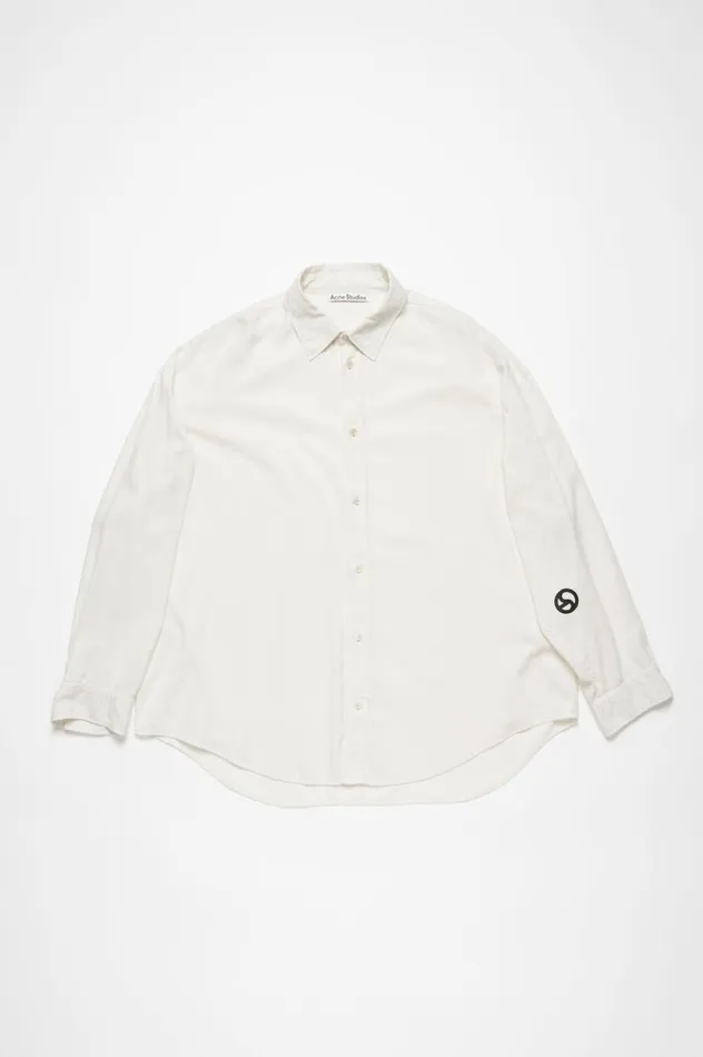 Acne Studios Buttonup Shirt Off White Men Shirts