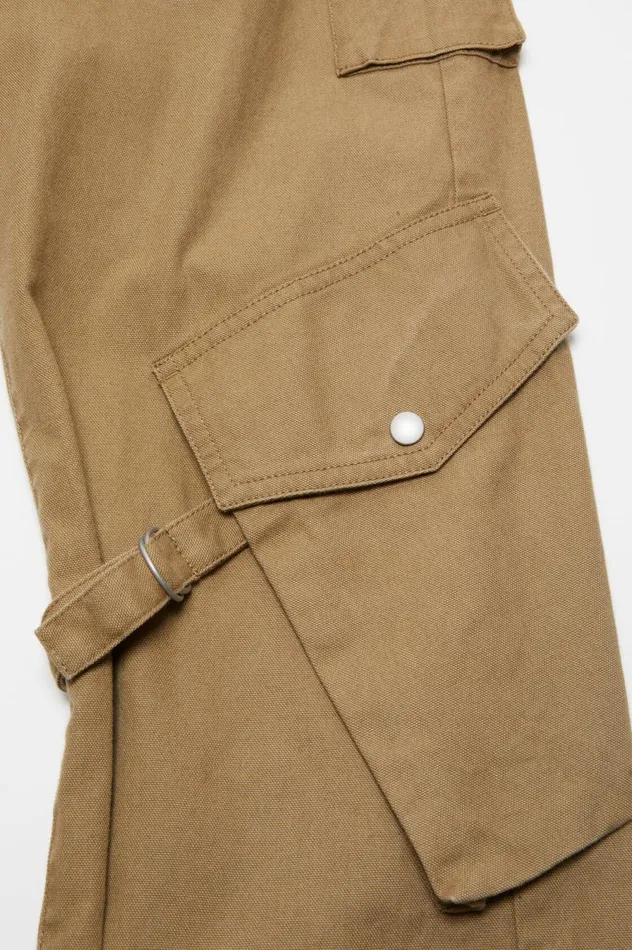 Acne Studios Cargo Trousers Cold Beige Women Trousers