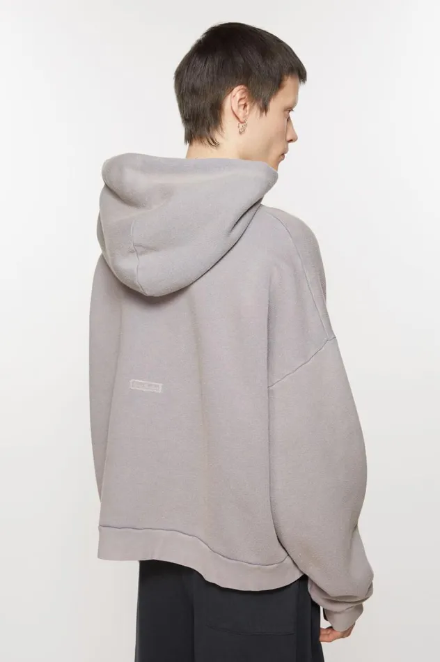 Acne Studios Hooded Sweater Logo Patch Dusty Purple Women Sweatshirts
