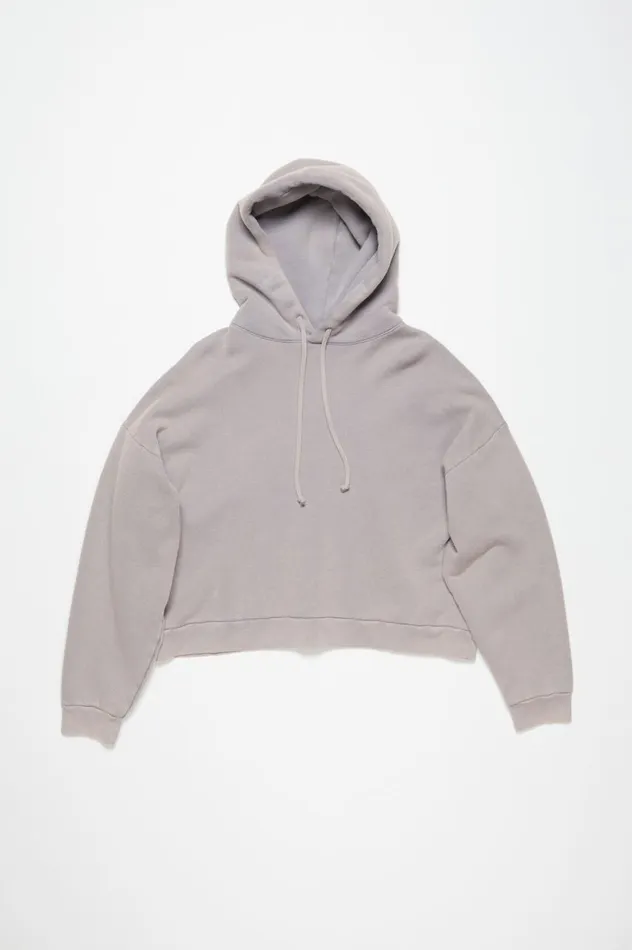 Acne Studios Hooded Sweater Logo Patch Dusty Purple Women Sweatshirts