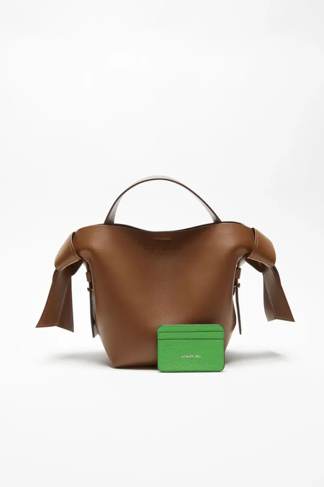 Acne Studios Leather Card Holder Green Men Small Leather Goods