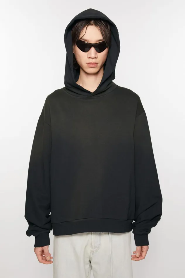 Acne Studios Logo Hooded Sweater Black Women Sweatshirts