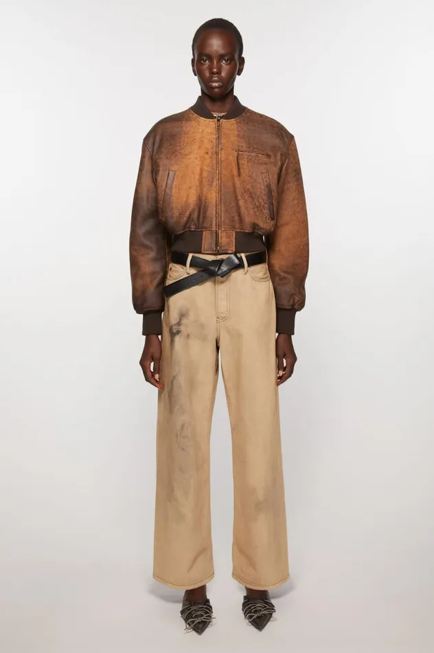 Acne Studios Musubi Leather Belt Black Women Belts