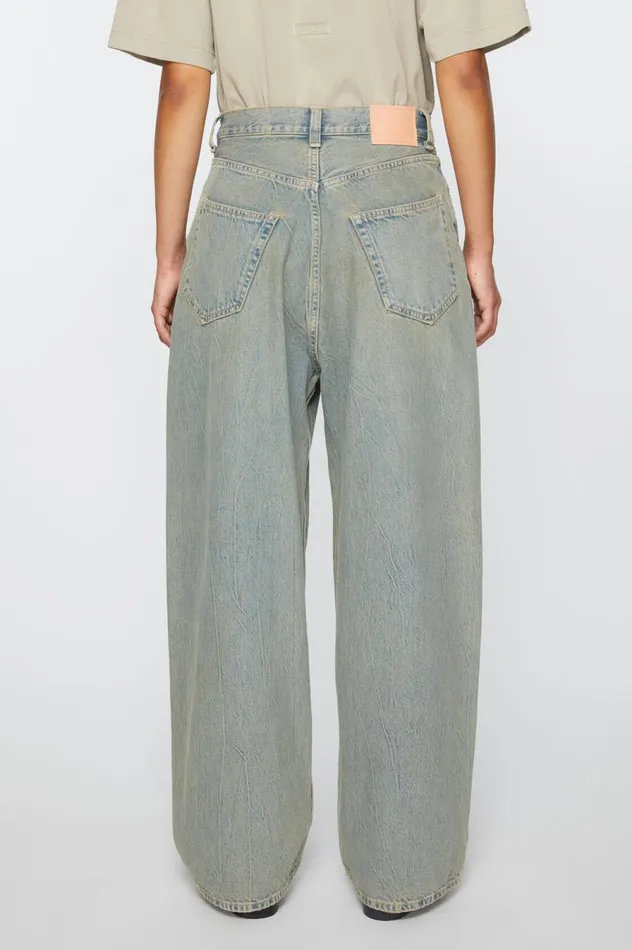 Acne Studios Super Baggy Fit Jeans 8211 2023F Bluebeige Women Jeans