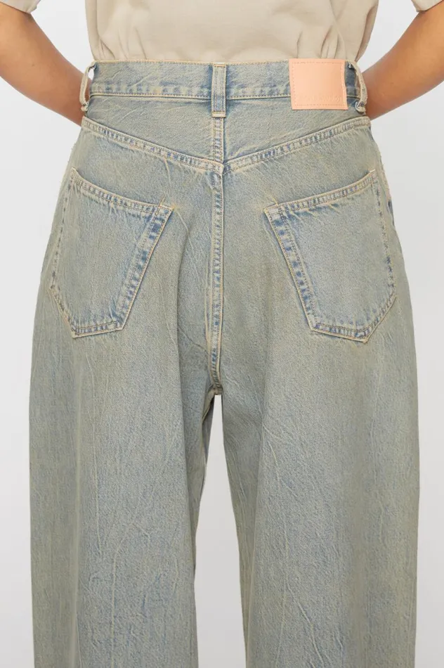 Acne Studios Super Baggy Fit Jeans 8211 2023F Bluebeige Women Jeans