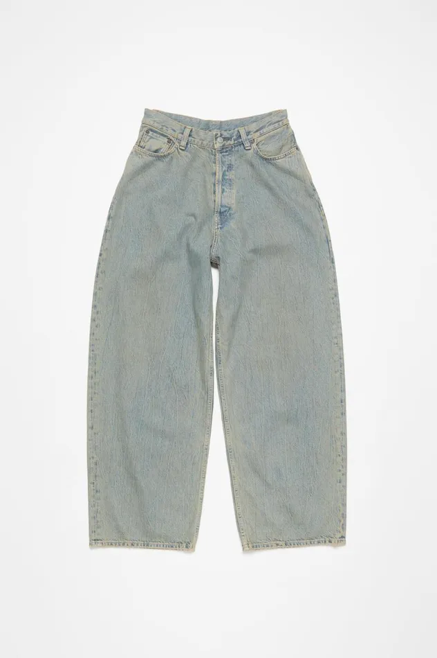 Acne Studios Super Baggy Fit Jeans 8211 2023F Bluebeige Women Jeans