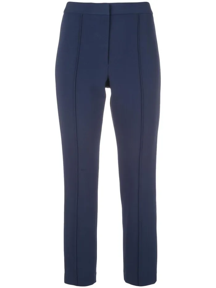 Adam Lippes Pants Cigarette Pant In Stretch Cady Navy 8211 Women