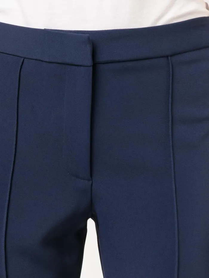 Adam Lippes Pants Cigarette Pant In Stretch Cady Navy 8211 Women
