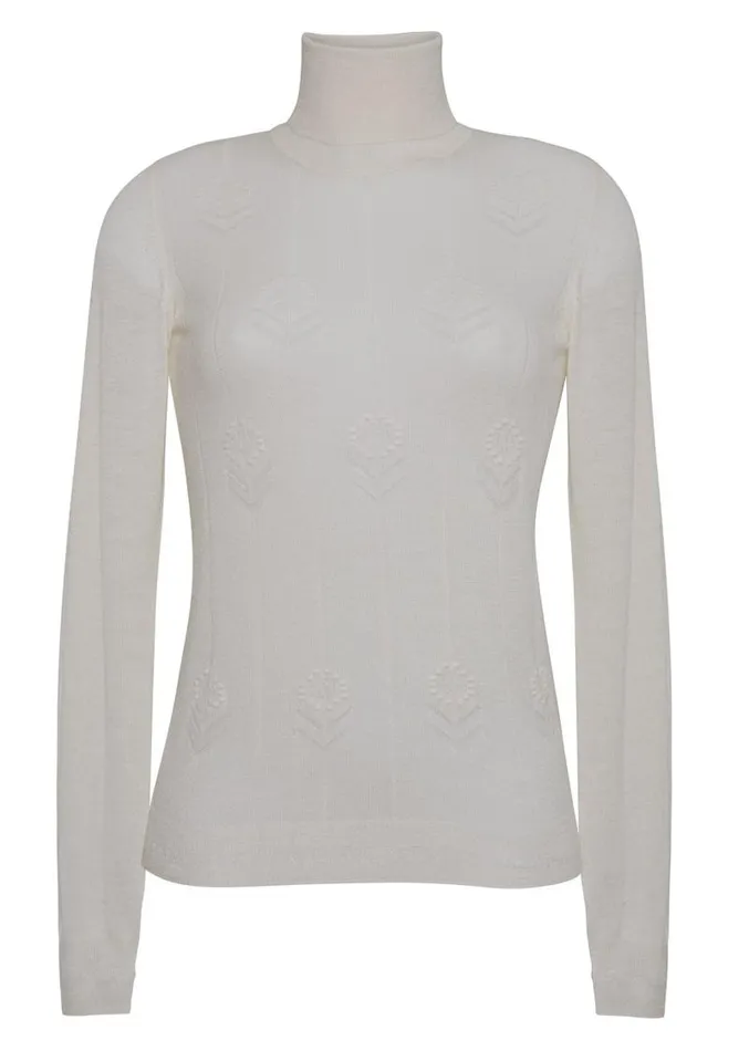 Adam Lippes Sweaters Turtleneck In Lightweight Cashmere Ivory 8211 Women