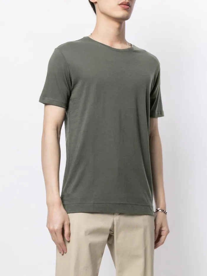 Adam Lippes TShirts Short Sleeve Crewneck TShirt In Pima Cotton Military 8211 Men Adam Lippes TShirts Short Sleeve Crewneck TShirt In Pima Cotton Military 8211 Men