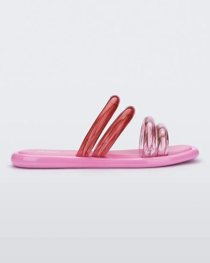 Airbubble Slide Pinktransparent Pink Women Melissa Slides