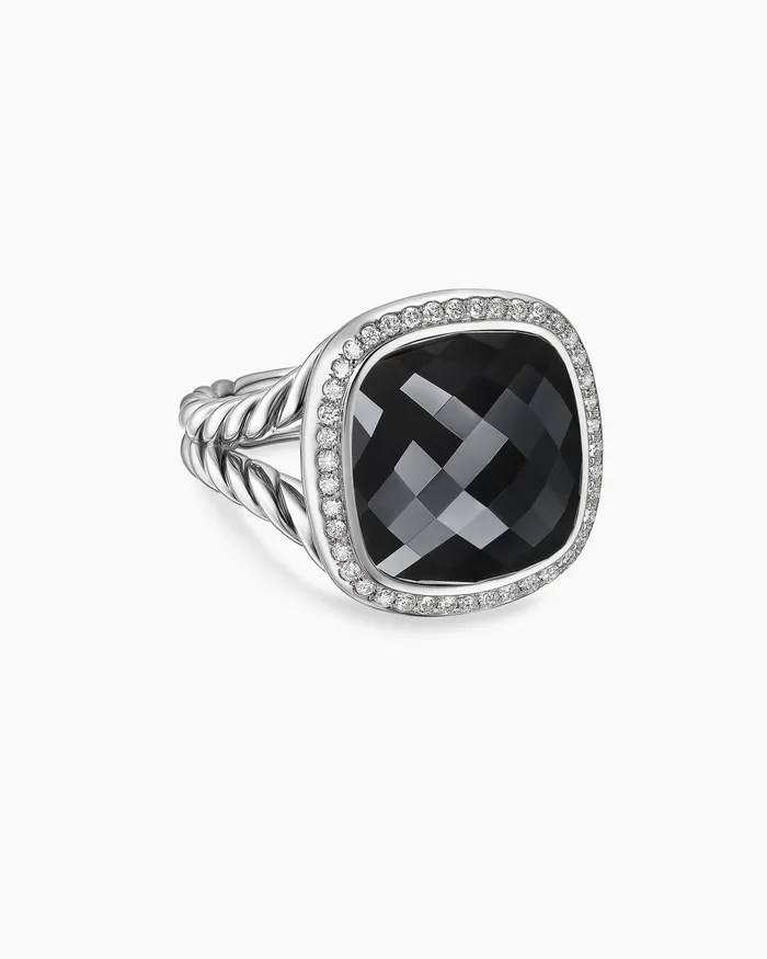 Albion Ring In Sterling Silver With Diamonds 15mm Women David Yurman Statement Albion Ring In Sterling Silver With Diamonds 15mm Women David Yurman Statement