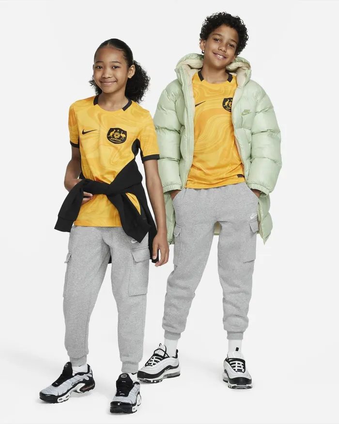 All Clothing Kids Nike Australia 2023 Stadium Home Varsity Maizepro Greenpro Green