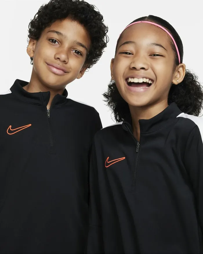 All Clothing Kids Nike DriFIT Academy23 Blackwhitebright Crimson