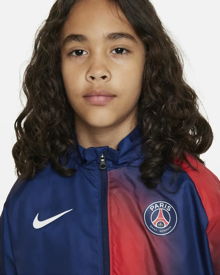All Clothing Kids Nike Paris SaintGermain Repel Academy AWF Midnight Navyuniversity Redwhite