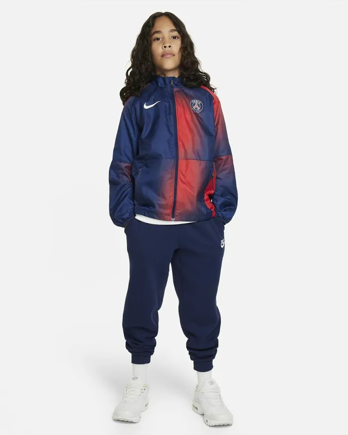 All Clothing Kids Nike Paris SaintGermain Repel Academy AWF Midnight Navyuniversity Redwhite