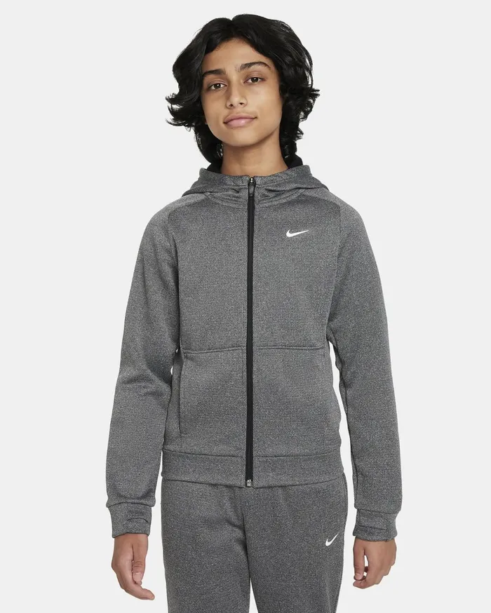 All Clothing Kids Nike ThermaFIT Blackwhite