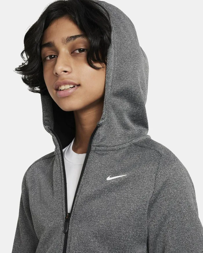 All Clothing Kids Nike ThermaFIT Blackwhite