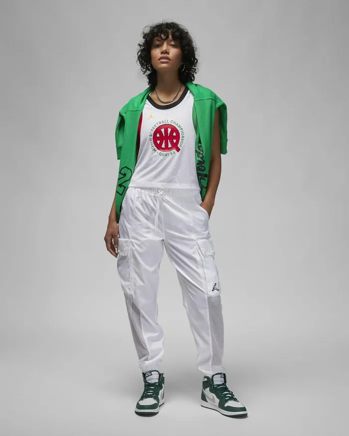 All Clothing Women Nike Jordan Quai 54 Whiteuniversity Redclassic Green