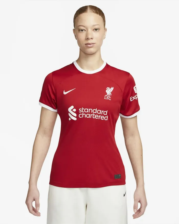 All Clothing Women Nike Liverpool FC 202324 Stadium Home Gym Redwhite