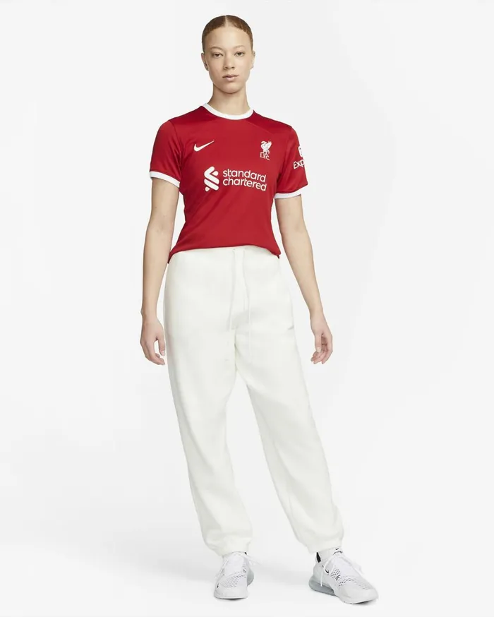 All Clothing Women Nike Liverpool FC 202324 Stadium Home Gym Redwhite