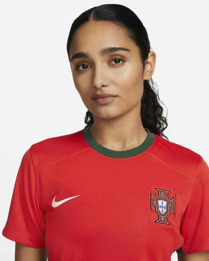 All Clothing Women Nike Portugal 2023 Stadium Home Challenge Redgorge Greensail