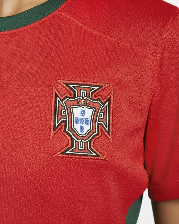 All Clothing Women Nike Portugal 2023 Stadium Home Challenge Redgorge Greensail