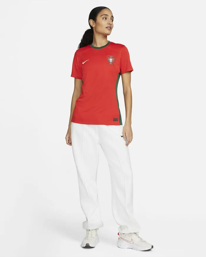 All Clothing Women Nike Portugal 2023 Stadium Home Challenge Redgorge Greensail