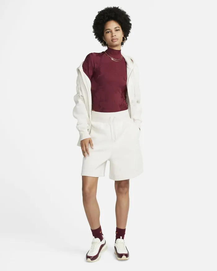 All Clothing Women Nike Sportswear Phoenix Fleece Light Orewood Brownsail