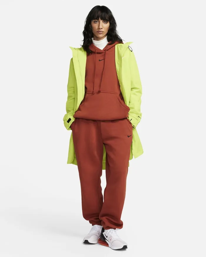 All Clothing Women Nike Sportswear Phoenix Fleece Rugged Orangeblack
