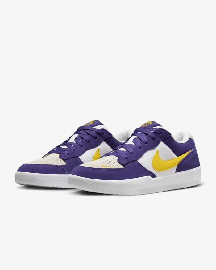 All Shoes WomenMen Nike SB Force 58 Court Purplewhitewhiteamarillo