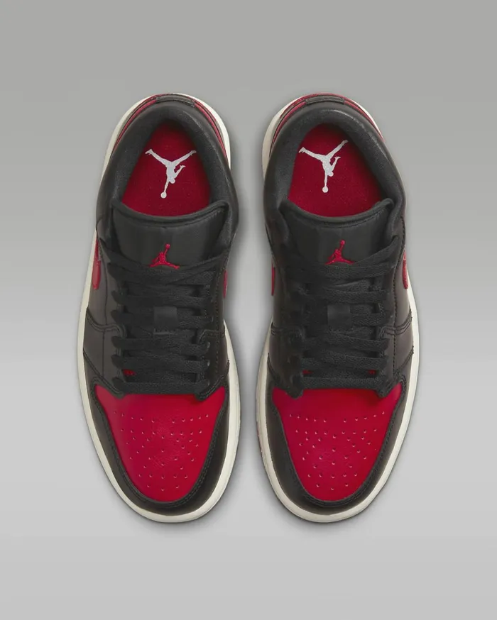 All Shoes Women Nike Air Jordan 1 Low Blacksailgym Red