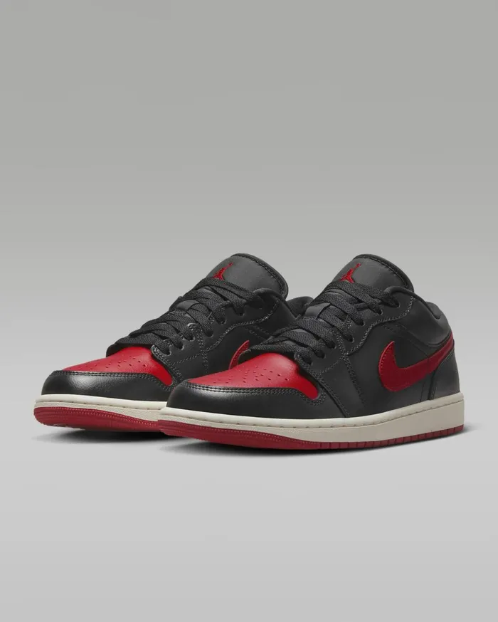 All Shoes Women Nike Air Jordan 1 Low Blacksailgym Red