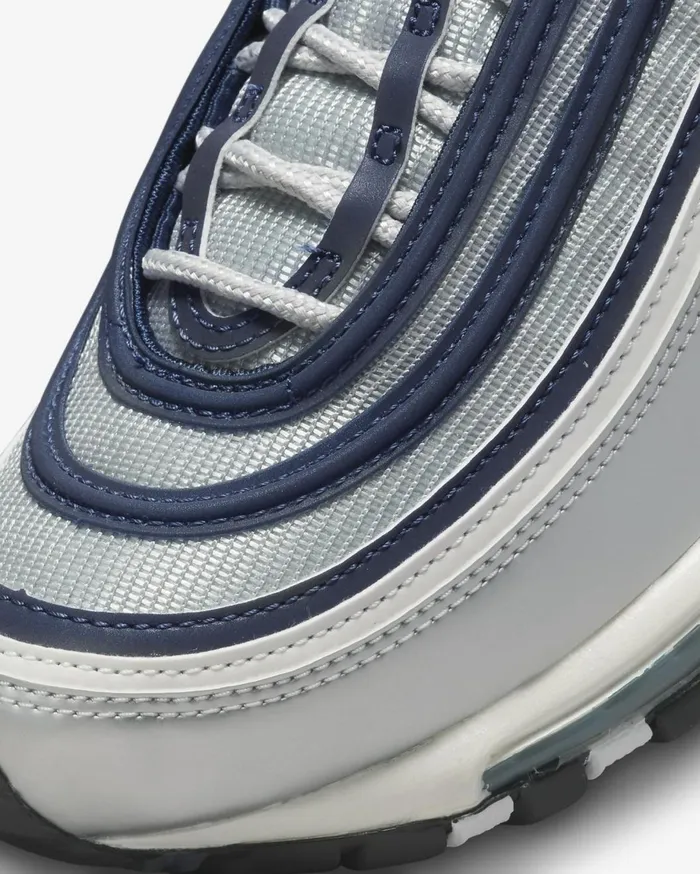 All Shoes Women Nike Air Max 97 Metallic Silvermidnight Navyblackchlorine Blue