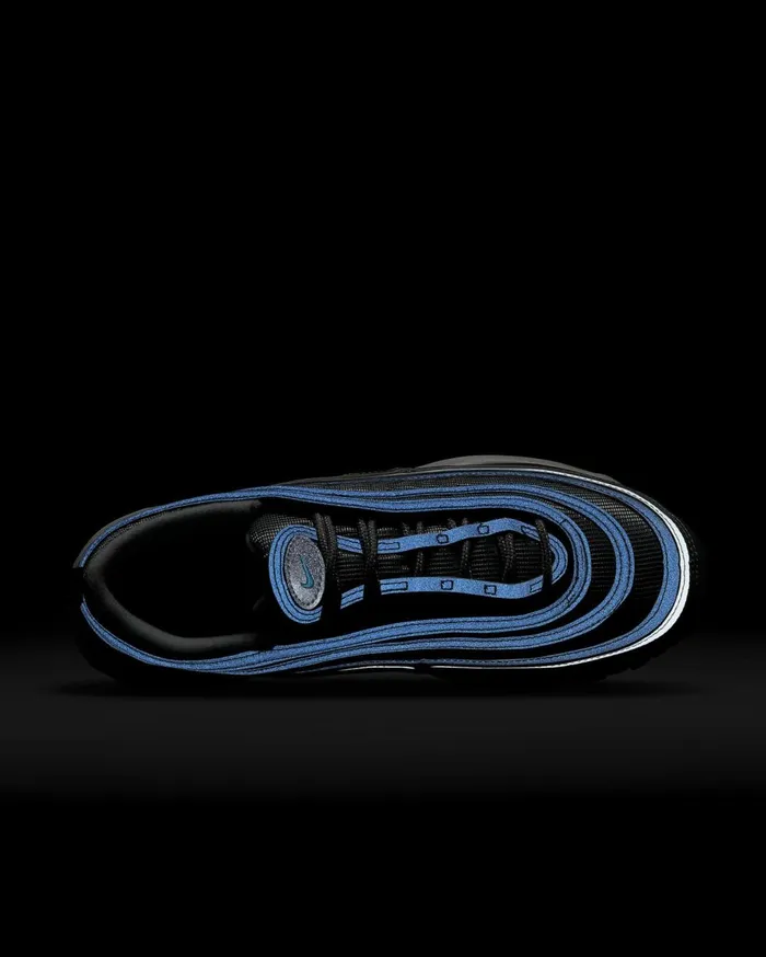 All Shoes Women Nike Air Max 97 Metallic Silvermidnight Navyblackchlorine Blue