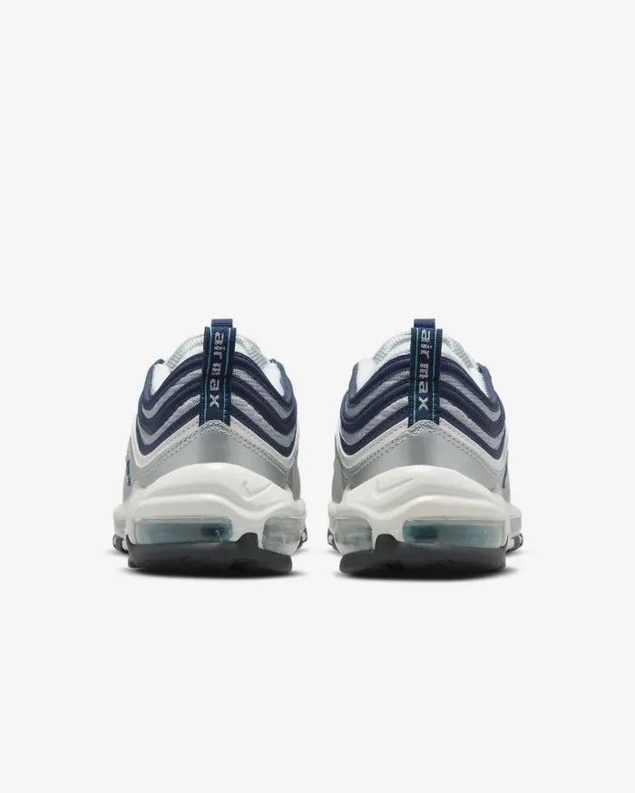 All Shoes Women Nike Air Max 97 Metallic Silvermidnight Navyblackchlorine Blue