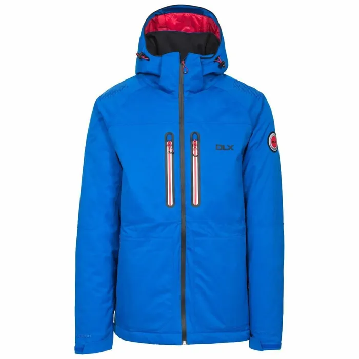 Allen DLX RECCO Waterproof Ski Jacket Blue Men Trespass Ski Jackets