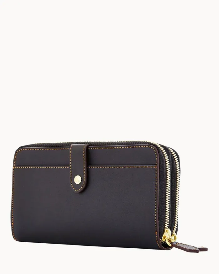 Alto Large Double Zip Organizer Black Women Dooney and Bourke Wallets Alto Large Double Zip Organizer Black Women Dooney and Bourke Wallets