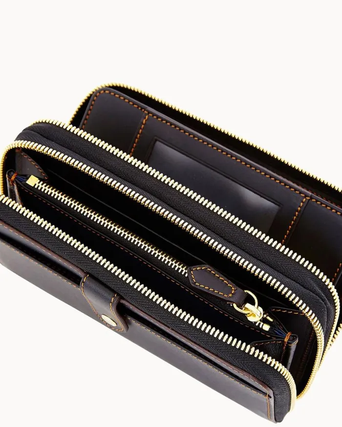 Alto Large Double Zip Organizer Black Women Dooney and Bourke Wallets Alto Large Double Zip Organizer Black Women Dooney and Bourke Wallets