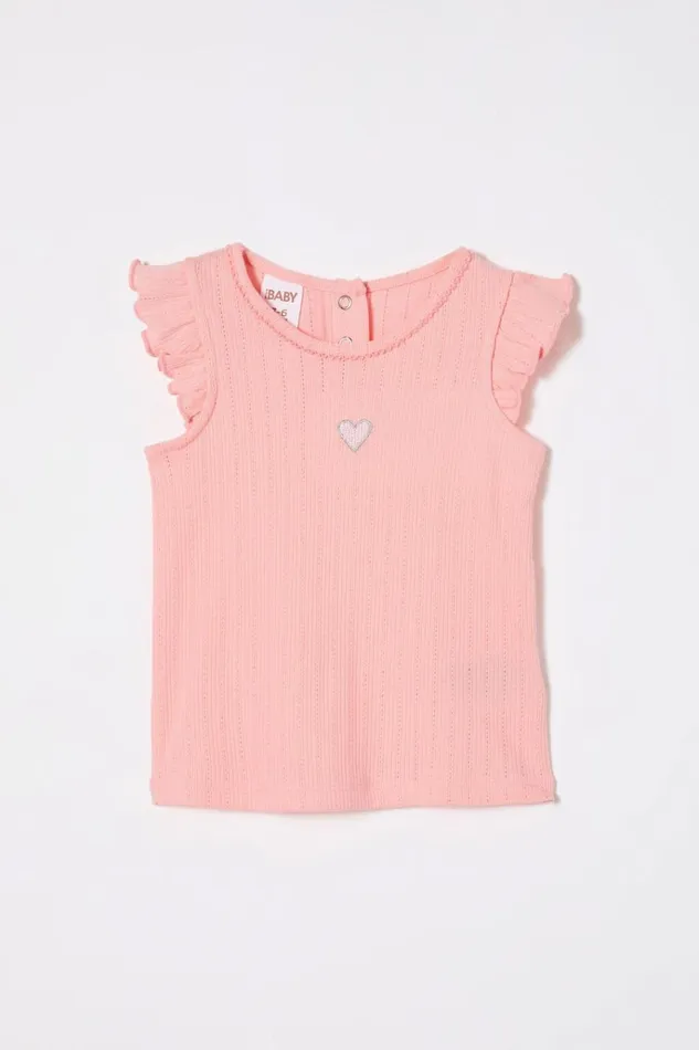 Baby Tops Jackets and Sweaters Cotton On Lynlee Sleeveless Flutter Top Coral Dreamsheart Baby Tops Jackets and Sweaters Cotton On Lynlee Sleeveless Flutter Top Coral Dreamsheart