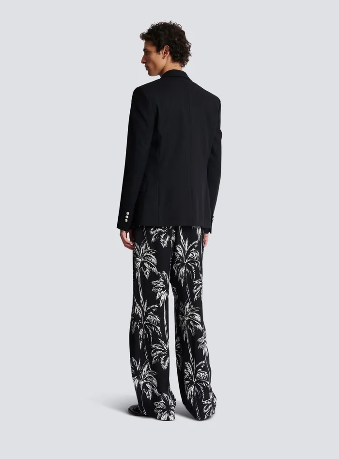 Balmain Jackets And Blazers Men Wool 6button Jacket Black