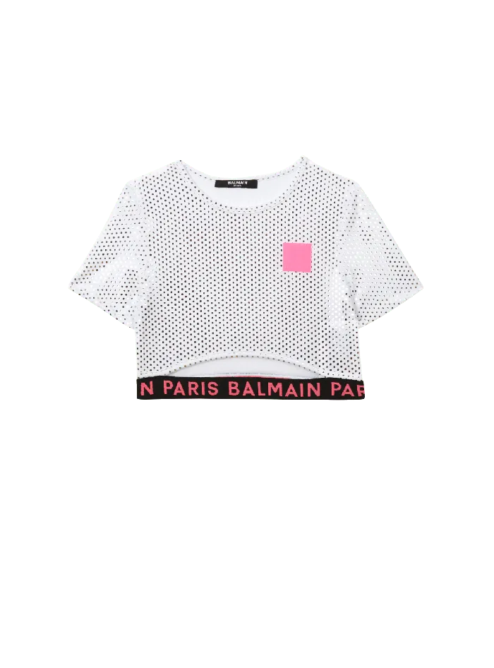 Balmain Kids Metal Tshirt White