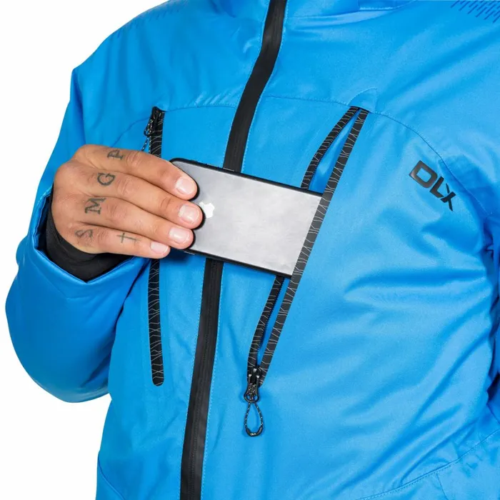 Banner DLX Waterproof RECCO Ski Jacket Vibrant Blue Men Trespass Ski Jackets Banner DLX Waterproof RECCO Ski Jacket Vibrant Blue Men Trespass Ski Jackets