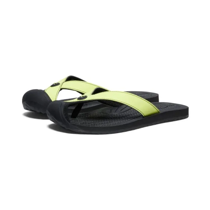 Barbados Daiquiri GreenBlack Leather FlipFlop Women KEEN Casual Barbados Daiquiri GreenBlack Leather FlipFlop Women KEEN Casual