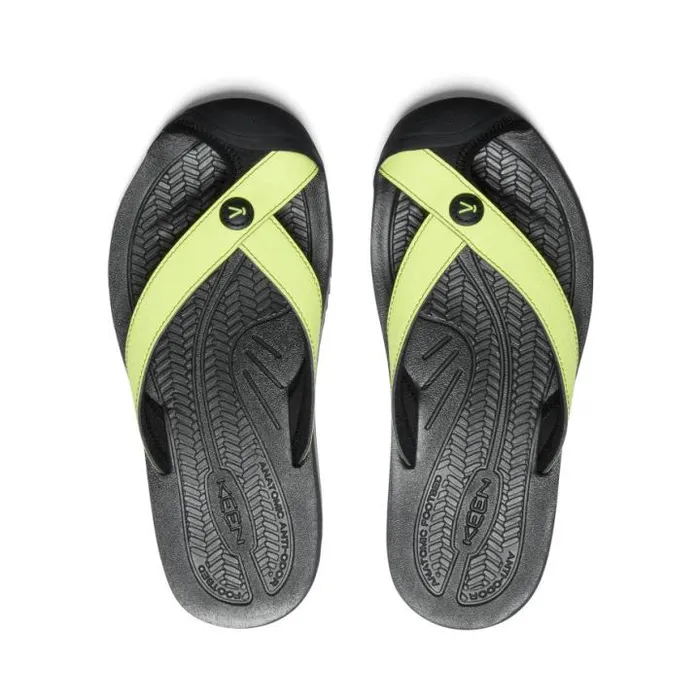 Barbados Daiquiri GreenBlack Leather FlipFlop Women KEEN Casual Barbados Daiquiri GreenBlack Leather FlipFlop Women KEEN Casual