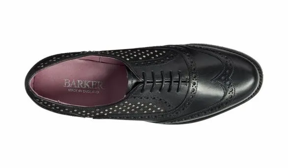 Barker Shoes Freya 8211 Black Calf Studs Womens Brogues Black Calf Studs Womens Brogues Womens