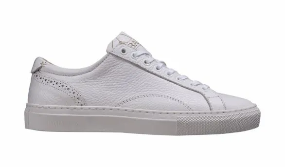 Barker Shoes Isla 8211 White Grain Rubber Cup Sole Sneaker Shoe White Grain Rubber Cup Sole Sneaker Shoe Womens