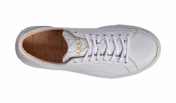 Barker Shoes Isla 8211 White Grain Rubber Cup Sole Sneaker Shoe White Grain Rubber Cup Sole Sneaker Shoe Womens